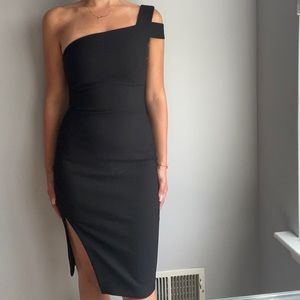 Black one shoulder Likely dress